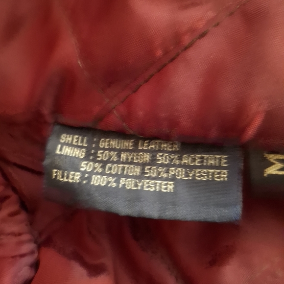 Vintage Winlit Navy and Brown Women's Suede And Leather Bomber Jacket - Picture 7 of 9